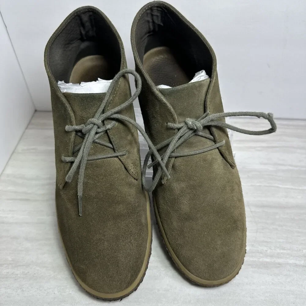 SEAVEES Men's Sun-tans Suede Chukka Boots Olive Green Lace Up Size 9.5